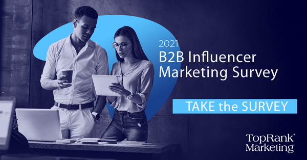 2021 TopRank Marketing B2B Influencer Marketing Enquête Afbeelding