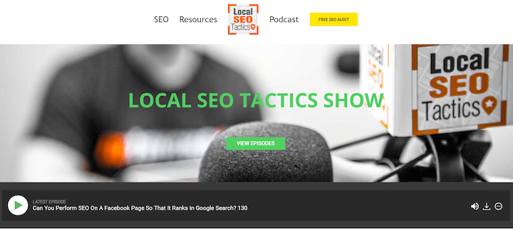 beste marketingpodcasts - lokale seo-tactiekenshow