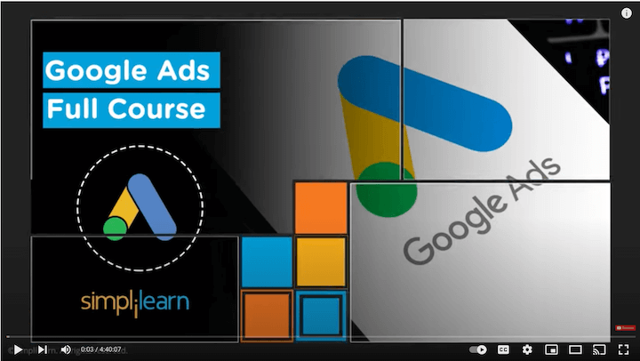 simplilearn Google Ads-trainingscursus
